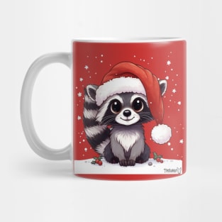 Christmas Raccoon Mug